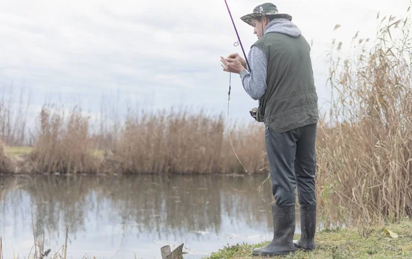 Tiempo de pesca de calidad — Foto de Stock