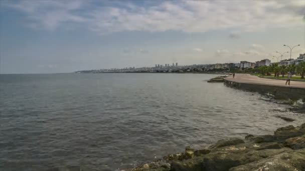 4 k Uhd tidsfördröjning Atakum seaside Samsun, Turkiet — Stockvideo