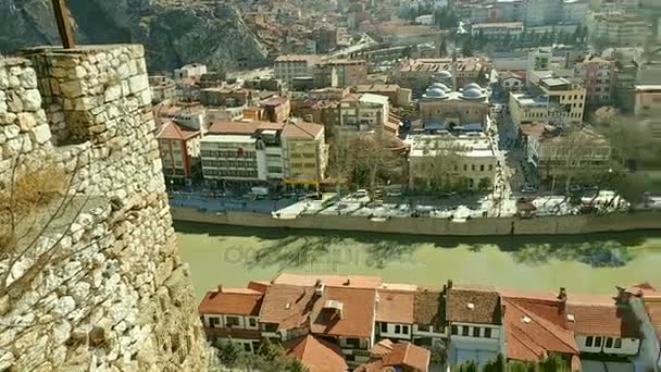 Amasya, Türkiye havadan görünümü — Stok video