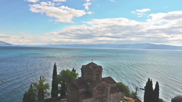 Iglesia Ortodoxa de San Juan en Ohrid — Vídeo de stock