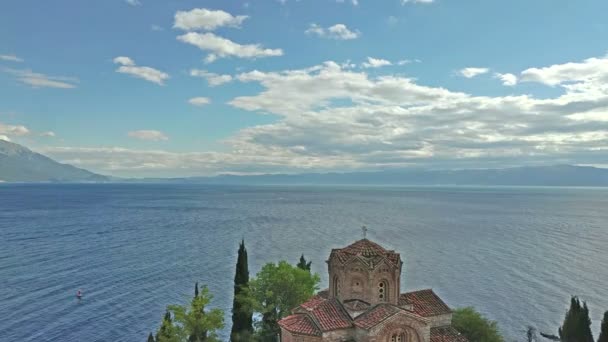 Orthodoxe kerk van St John in Ohrid — Stockvideo