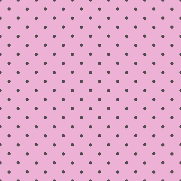 Безшовний Ретро Сірий Рожевий Горошок Візерунок Векторна Ілюстрація — стоковий вектор