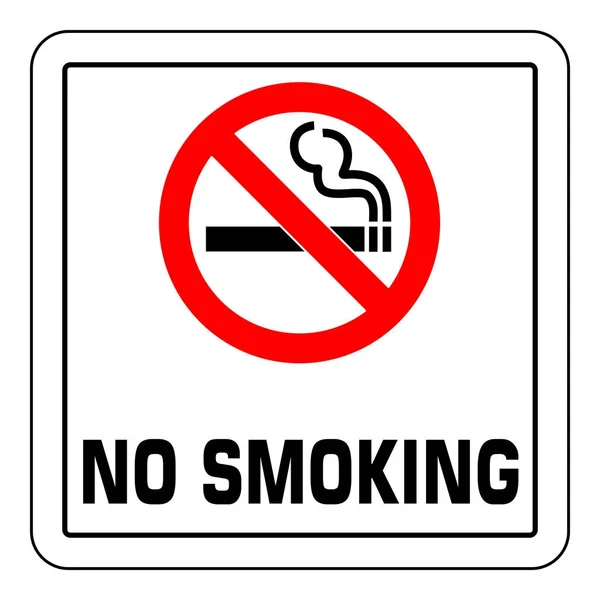 Smoking Sign Forbidden Sign Icon Isolated White Background Vector Illustration — Stock Vector