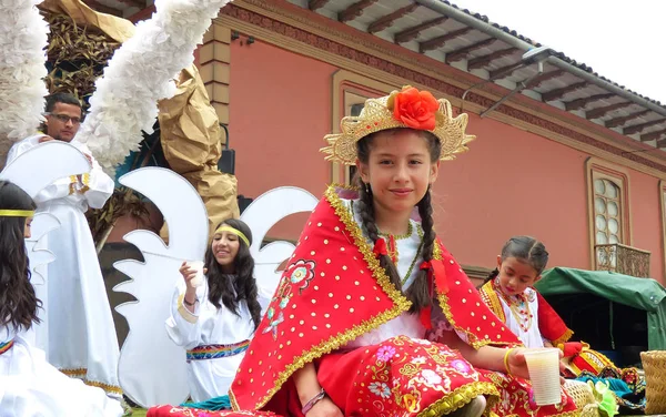 Cuenca Équateur Décembre 2018 Défilé Noël Pase Del Nino Viajero — Photo