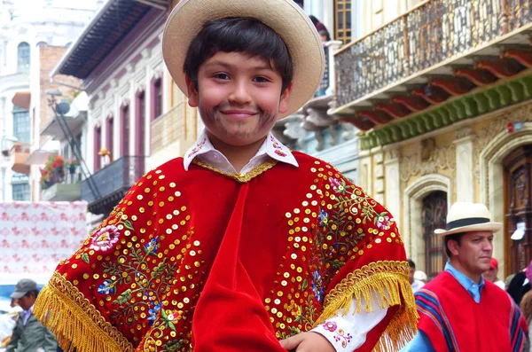 Cuenca Ekwador Grudnia 2018 Świąteczna Parada Pase Del Nino Viajero — Zdjęcie stockowe