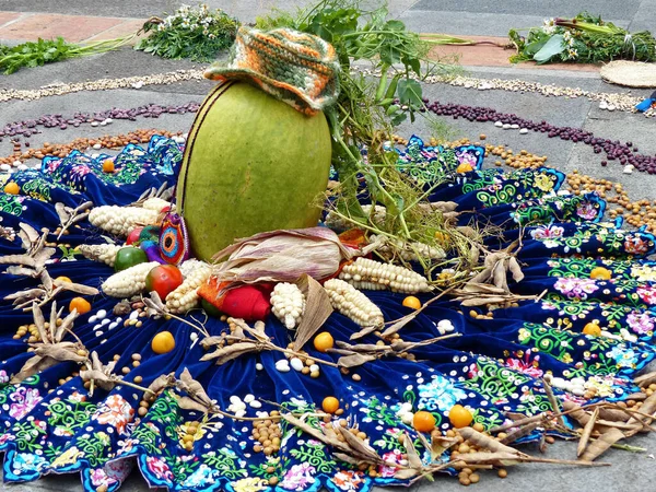 Τελετή Chacana Τελετή Προς Τιμήν Της Pachamama Μητέρα Είναι Ένα — Φωτογραφία Αρχείου