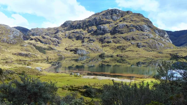 Cajas Ulusal Parkı Dağları Güney Amerika Ekvador Azuay Cuenca Dan — Stok fotoğraf