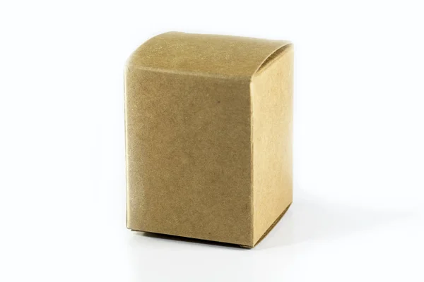 Cardboard box isolated on white — Stock Photo, Image