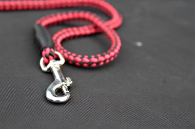 Siyah ba paslanmaz kancaya köpekle için kira kontratı hakkında evde beslenen hayvan levazım