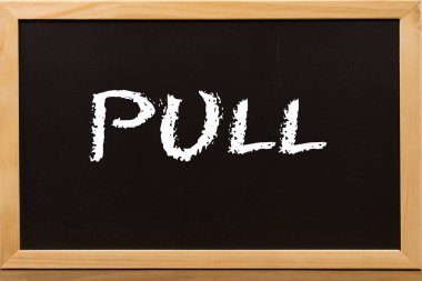 Bir kara tahta üzerinde beyaz tebeşir tarafından çekme yazma.