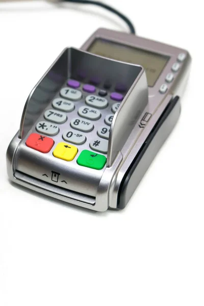 Teclado para contraseñas tarjeta ATM primera vez cuenta abierta de ahorro —  Fotos de Stock