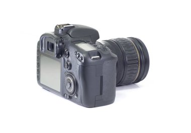 Fotoğraf makinesi beyaz arkaplanda izole edildi