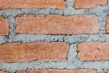 Arka plan doku duvar eski kırmızı tuğla ve çimento