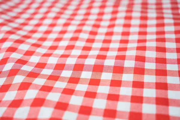 Rot Karierte Tischdecke Strukturiert Für Hintergrund — Stockfoto