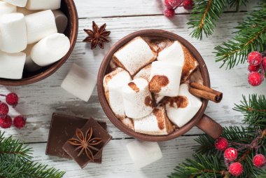 Noel sıcak çikolata hatmi ile