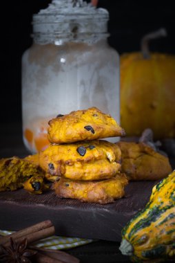 Katmanlı sütlü balkabağı. 