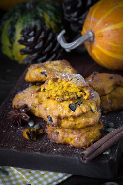 Çikolata damla ile kabak tanımlama. 