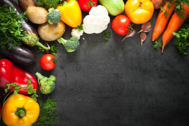 Taze çiftçi sebze. 