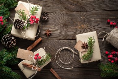 Ambalaj Noel hediyeleri.