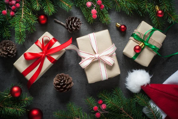 Cajas de regalo de Navidad — Foto de Stock