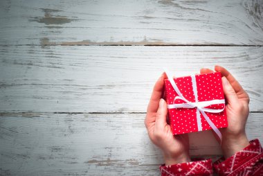 Noel hediyesi kutusu. 