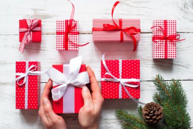 Noel hediyesi kutusu. 