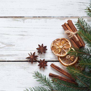 Baharatlı Noel arka plan. 