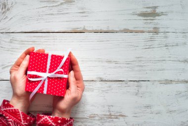 Noel hediyesi kutusu. 