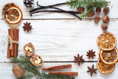 Baharatlı Noel arka plan. 