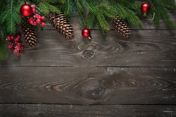 Noel süslemeleri köknar ağacı dalı — Stok fotoğraf