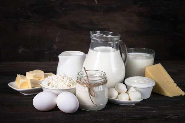 Dairy products selection