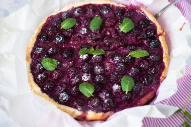 Tatlı kiraz kek pasta tart.