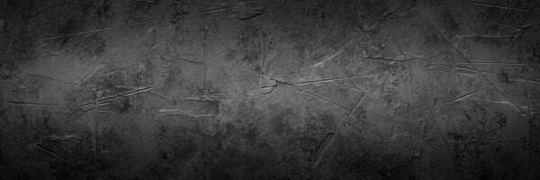 Black empty concrete stone texture