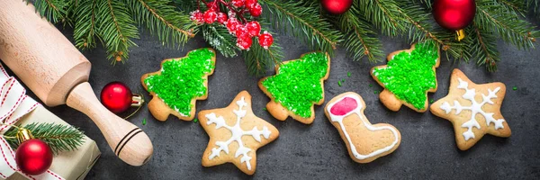 Galletas de jengibre de Navidad —  Fotos de Stock