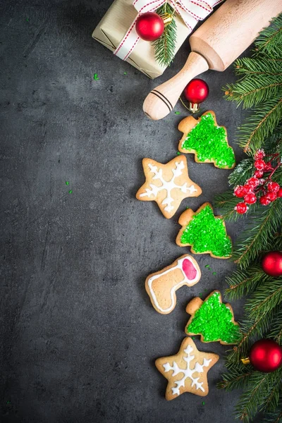 Galletas de jengibre de Navidad —  Fotos de Stock