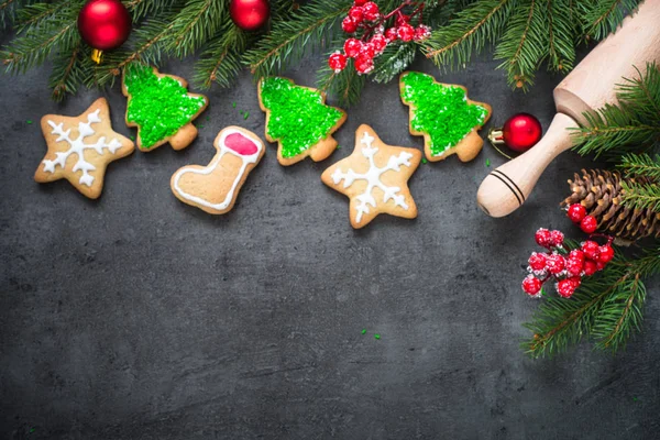 Galletas de jengibre de Navidad —  Fotos de Stock