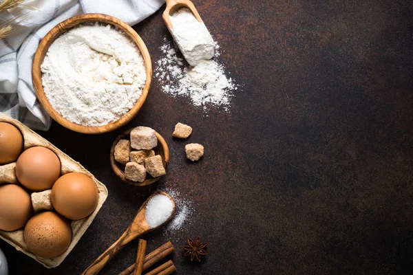 Ingredienser för bakning — Stockfoto