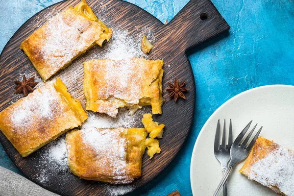 Torta di strudel di mele — Foto Stock