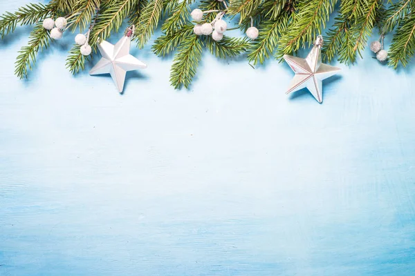 クリスマスの背景にブルー. — ストック写真