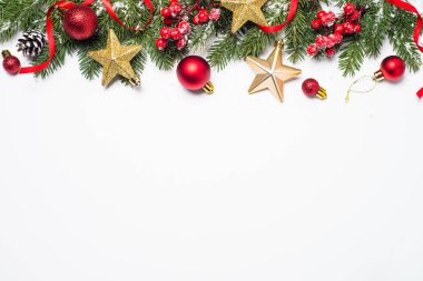 Noel zemin üzerine beyaz. 