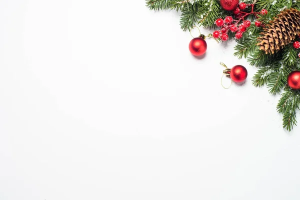 Weihnachten Hintergrund auf weiß. — Stockfoto