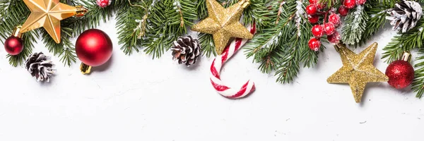 Kerstmis achtergrond decoraties. — Stockfoto