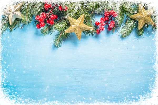 Sfondo natalizio con decorazioni — Foto Stock