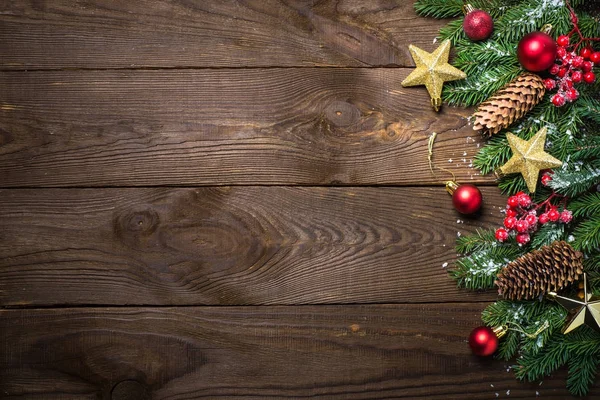 Fondo de Navidad con decoraciones. — Foto de Stock