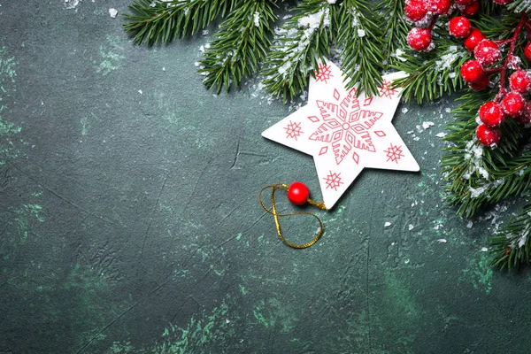 Kerstmis achtergrond decoraties. — Stockfoto