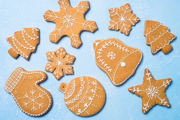 Biscotti di pan di zenzero di Natale. — Foto Stock