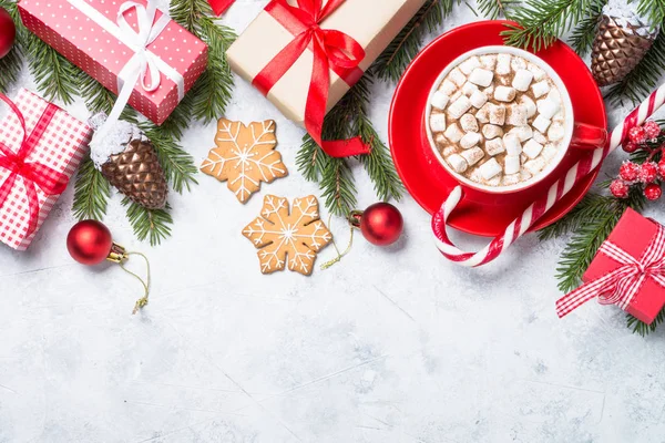 Fondo de Navidad sobre tabla de piedra . —  Fotos de Stock