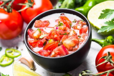 Geleneksel Latin Amerika Meksika salsa sos