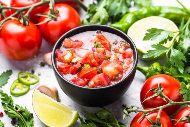 Geleneksel Latin Amerika Meksika salsa sos
