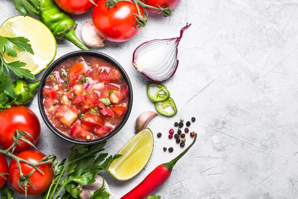 Tradycyjny sos meksykański salsy Latin American — Zdjęcie stockowe